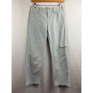 Periscope Womens Cargo Pants Size 3 Light Gray Cotton